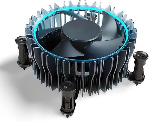 i5 CPU Cooler Aluminium Heatsink النحاس الأساسي استبدال القاعدة المتوافقة مع Intel i5 12400 Cooler Aluminium Heatsink Fan for LGA1700 12th Gen Alder Lake CPU (حتى 65W) i5-12400 مروحة تبريد 12V 0.60A in Kuwait