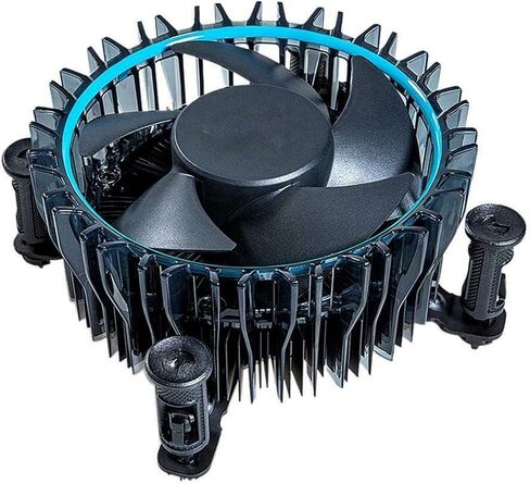 i5 CPU Cooler Aluminium Heatsink النحاس الأساسي استبدال القاعدة المتوافقة مع Intel i5 12400 Cooler Aluminium Heatsink Fan for LGA1700 12th Gen Alder Lake CPU (حتى 65W) i5-12400 مروحة تبريد 12V 0.60A in Kuwait