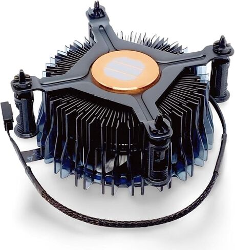 i5 CPU Cooler Aluminium Heatsink النحاس الأساسي استبدال القاعدة المتوافقة مع Intel i5 12400 Cooler Aluminium Heatsink Fan for LGA1700 12th Gen Alder Lake CPU (حتى 65W) i5-12400 مروحة تبريد 12V 0.60A in Kuwait