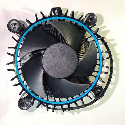 i5 CPU Cooler Aluminium Heatsink النحاس الأساسي استبدال القاعدة المتوافقة مع Intel i5 12400 Cooler Aluminium Heatsink Fan for LGA1700 12th Gen Alder Lake CPU (حتى 65W) i5-12400 مروحة تبريد 12V 0.60A in Kuwait