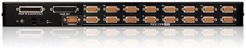 ATEN 16-Port USB/PS2 Combo KVM Switch with USB Peripheral Support CS1716A (Black) in Saudi Arabia
