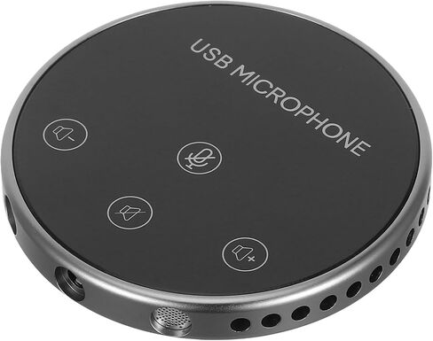 ميكروفون NUOBESTY متعدد الاستخدامات USB متعدد الاتجاهات لالتقاط الصوت للاجتماعات والبث، تصميم مضغوط خفيف الوزن متوافق مع الدردشة الصوتية للكمبيوتر المحمول in Kuwait