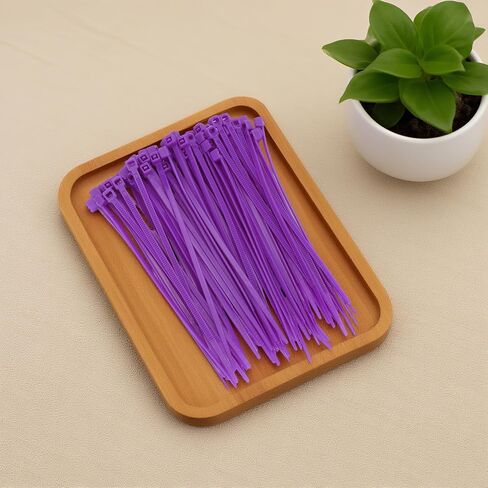 100PCS 6 Inch（150mm) Self Locking Nylon Cable Zip Ties 0.1" Width Tensile Strength 18LBS/8KGS,Multi-Purpose Self-Locking Nylon Cable Cord,Plastic Wire Ties for Home,Office,Garden,Workshop,Black in Saudi Arabia