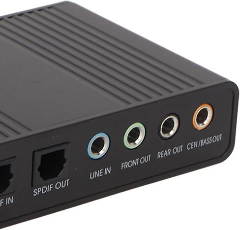 USB Sound Card 6 Channel 5.1 External Audio Adapter with 48kHz Sampling Rate for PC Laptop Computer Upgrade Aluminum Alloy (Blue) in Saudi Arabia