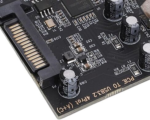بطاقة GOWENIC PCIe USB 3.2 Gen 1، عرض نطاق ترددي 5 جيجابت في الثانية، 2 USB 3.2 Gen 1 Type C و2 منافذ USB من النوع A، لفتحات PCIe x1 أو x4 أو x8 أو x16 in Kuwait