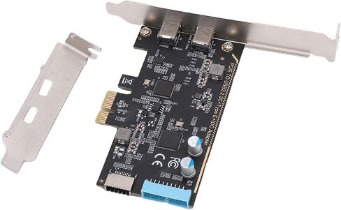 بطاقة PCIe إلى USB 3.2 Gen 1، عرض نطاق ترددي 5 جيجابت في الثانية، بطاقة توسيع مع 2 USB 3.2 Gen 1 Type C، 1 واجهة USB من النوع E 19pin، تناسب فتحات PCIe x1، x4، x8، أو x16 in Kuwait