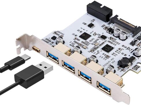 PCIe إلى USB 3.2 بطاقة نوع C USB3.0 موصل الكمبيوتر النوع A نوع 19Pin in Kuwait
