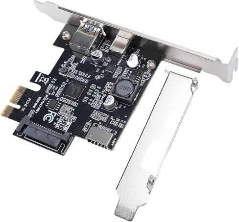 بطاقة توسيع Yunseity USB 3.2 GEN1، 5 جيجابت في الثانية PC1-E1X إلى USB A Type C Type E PCIE محول بطاقة توسيع لأجهزة الكمبيوتر المكتبية WINs 7 8 10 11 in Saudi Arabia