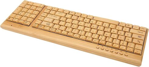 Wood Keyboard and Mouse Combo, 2.4G Cordless Keyboard and Mouse with Plug and Play for Home and Office (Keyboard) in Saudi Arabia