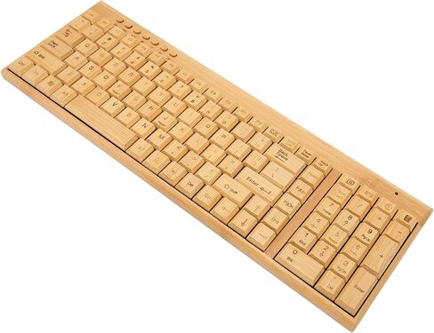 Wood Keyboard and Mouse Combo, 2.4G Cordless Keyboard and Mouse with Plug and Play for Home and Office (Keyboard) in Saudi Arabia