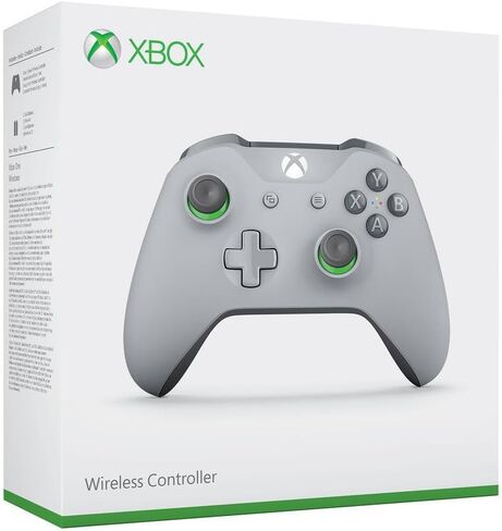 Microsoft Wireless Controller - Grey/Green - Xbox One (Renewed) in Saudi Arabia