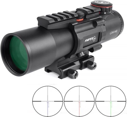 4x40mm Prism Scope GIII LS4X40 Red/Green/Blue Illuminated Reticle 4X Prism Scope Long Eye Relief Scope in Saudi Arabia