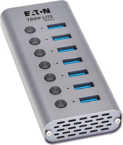 Eaton Tripp Lite Series USB C Hub 3.2 Gen 2 مع 5 منافذ USB-A و2 USBC، نقل بيانات يصل إلى 10 جيجابت في الثانية، شحن 7.5 واط، التوصيل والتشغيل، محطة إرساء الكمبيوتر المحمول، ضمان لمدة 3 سنوات (U360-007-5A2C) in Kuwait