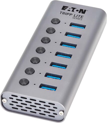 Eaton Tripp Lite Series USB C Hub 3.2 Gen 2 مع 5 منافذ USB-A و2 USBC، نقل بيانات يصل إلى 10 جيجابت في الثانية، شحن 7.5 واط، التوصيل والتشغيل، محطة إرساء الكمبيوتر المحمول، ضمان لمدة 3 سنوات (U360-007-5A2C) in Kuwait