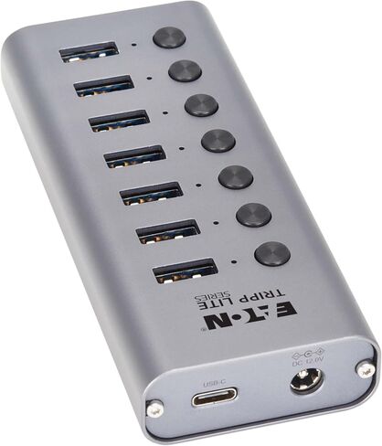 Eaton Tripp Lite Series USB C Hub 3.2 Gen 2 مع 5 منافذ USB-A و2 USBC، نقل بيانات يصل إلى 10 جيجابت في الثانية، شحن 7.5 واط، التوصيل والتشغيل، محطة إرساء الكمبيوتر المحمول، ضمان لمدة 3 سنوات (U360-007-5A2C) in Kuwait