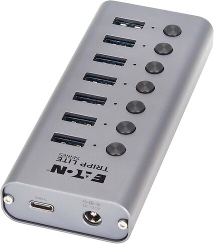 Eaton Tripp Lite Series USB C Hub 3.2 Gen 2 مع 5 منافذ USB-A و2 USBC، نقل بيانات يصل إلى 10 جيجابت في الثانية، شحن 7.5 واط، التوصيل والتشغيل، محطة إرساء الكمبيوتر المحمول، ضمان لمدة 3 سنوات (U360-007-5A2C) in Kuwait