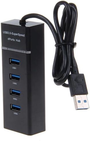 موزع USB 3.0 ذو 7 منافذ، كابل 11 بوصة، متوافق مع أجهزة Mac والكمبيوتر الشخصي in Saudi Arabia