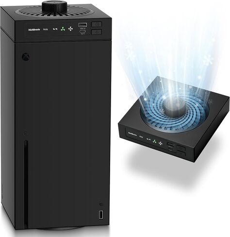 Cooling Fan for Xbox Series X with RGB Light, Dust Proof Cooling System for Xbox Series X Console, Top Fan with Auto Fan Speed Adjustable by Temperature, 3 Speed Level 1500/1750/2000RPM in Saudi Arabia