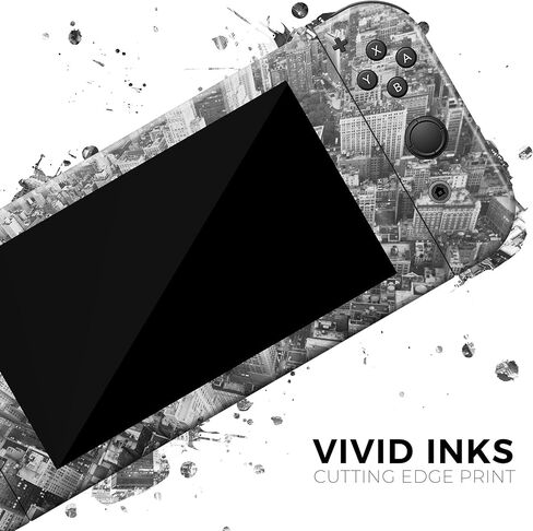 Design Skinz - Compatible with Nintendo DSi XL - Skin Decal Protective Scratch-Resistant Removable Vinyl Wrap Cover - Aerial Cityscape Black and White in Saudi Arabia