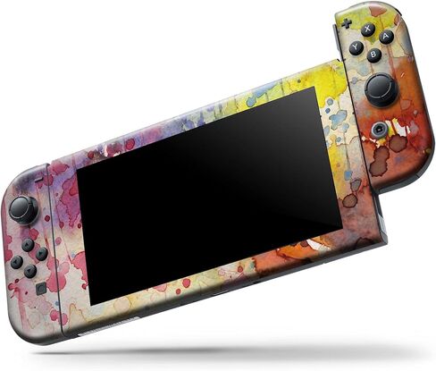 Design Skinz - متوافق مع Nintendo DSi XL - غطاء حماية من الفينيل مقاوم للخدش وقابل للإزالة - إعداد الجرونج بالألوان المائية in Saudi Arabia