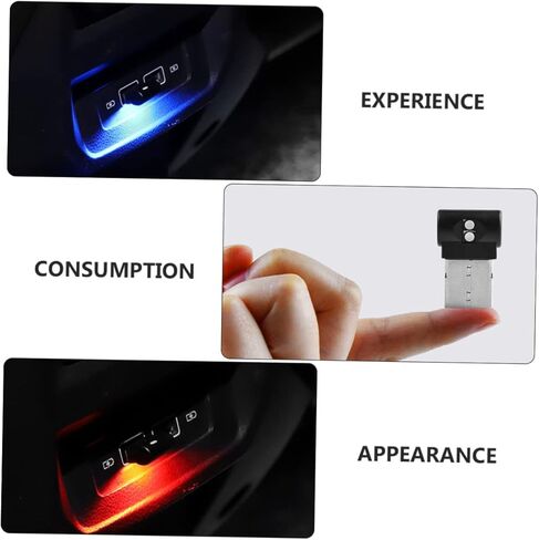 Mobestech USB Atmosphere Light Decorative Lamp Portable LED Interior Light for Home and Vehicle Material Enhances Driving Pleasure Easy to Install and Carry in Saudi Arabia