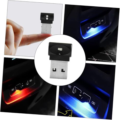 Mobestech USB Atmosphere Light Decorative Lamp Portable LED Interior Light for Home and Vehicle Material Enhances Driving Pleasure Easy to Install and Carry in Saudi Arabia