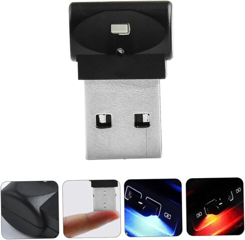 Mobestech USB Atmosphere Light Decorative Lamp Portable LED Interior Light for Home and Vehicle Material Enhances Driving Pleasure Easy to Install and Carry in Saudi Arabia