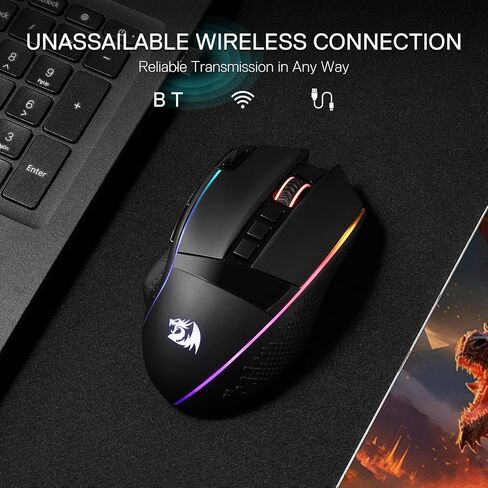 لوحة مفاتيح الألعاب الميكانيكية Redragon K719 وحزمة ماوس الألعاب M991 in Kuwait