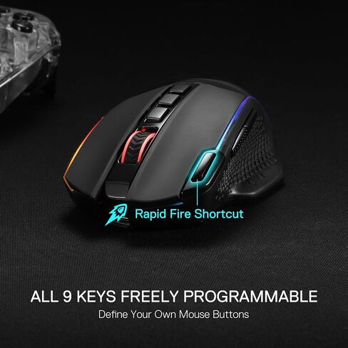 لوحة مفاتيح الألعاب الميكانيكية Redragon K719 وحزمة ماوس الألعاب M991 in Kuwait