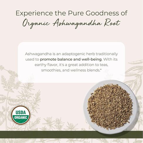 Starwest Botanicals, Organic Ashwagandha Root C/S, 4 oz in Saudi Arabia