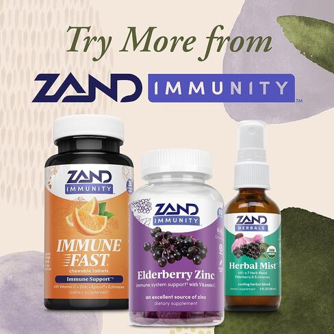 ZAND Elderberry Zinc Immunity Gummies with Vitamin C | Year-Round Immune Support for Children & Adults | 60ct, 30 Serv. in Saudi Arabia