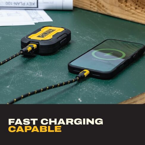 محول DEWALT عالي التحمل USB-C أنثى إلى USB-A ذكر 4 حزم مع حافظة - محول شحن سريع 3.0 نقل بيانات بسرعة 5 جيجابت في الثانية، محول USB متين مدمج إلى USB-C لأجهزة الكمبيوتر المحمولة iPhone Samsung وأجهزة Android in Saudi Arabia