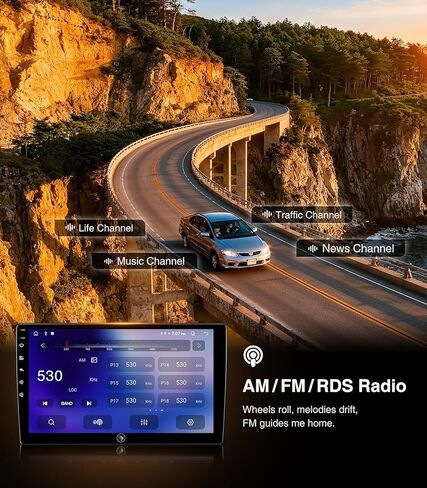 10inch Android Touchscreen Car Stereo for Honda Civic 2006 2007 2008 2009 2010 2011 Wireless Carplay Android Auto Car Radio with Bluetooth GPS Navigation WiFi HD Backup Camera (4GB Ram+64GB ROM) in Saudi Arabia