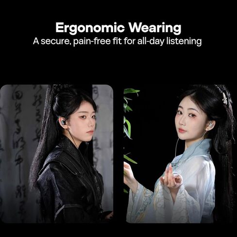 Linsoul TANGZU Wan'er S.G II داخل الأذن، سماعات أذن سلكية HiFI، سماعات أذن IEM للألعاب ذات غشاء ديناميكي 10 مم مع كابل OFC قابل للفصل 2Pin لمرحلة DJ الصوتية (أبيض شفاف، 3.5 مم بدون ميكروفون) in Kuwait