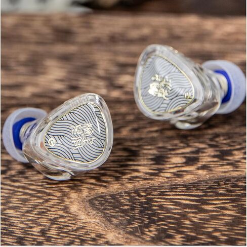 Linsoul TANGZU Wan'er S.G II داخل الأذن، سماعات أذن سلكية HiFI، سماعات أذن IEM للألعاب ذات غشاء ديناميكي 10 مم مع كابل OFC قابل للفصل 2Pin لمرحلة DJ الصوتية (أبيض شفاف، 3.5 مم بدون ميكروفون) in Kuwait