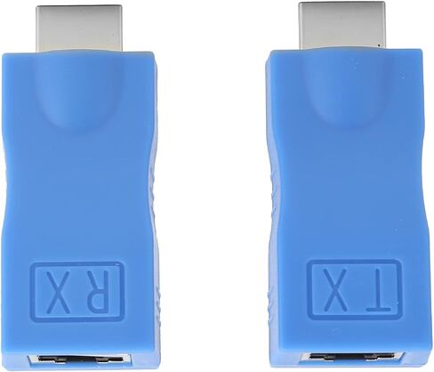 موسع SUNGOOYUE إلى RJ45، طقم محول ABS أزرق مع دعم CAT-5e/6، إشارة 1080 بكسل تصل إلى 30 مترًا، مجموعة جهاز إرسال واستقبال 2.5 جيجابت في الثانية in Kuwait