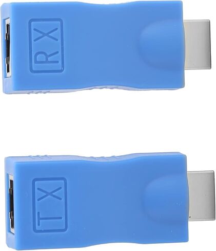 موسع SUNGOOYUE إلى RJ45، طقم محول ABS أزرق مع دعم CAT-5e/6، إشارة 1080 بكسل تصل إلى 30 مترًا، مجموعة جهاز إرسال واستقبال 2.5 جيجابت في الثانية in Kuwait