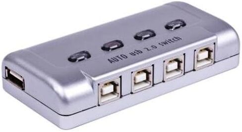 USB Printer Auto Sharing Switch, SANOXY USB 2.0 Printer/Peripheral Sharing Switch (4-Port, Grey) in Saudi Arabia