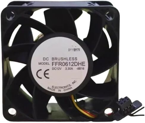 1pcs 6038 12V 3.3A 6CM FFR0612DHE(Two Bare Lines 25cm) in Saudi Arabia