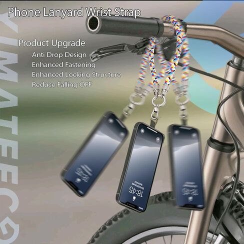 Cell Phone Lanyard Built-in USB C Cable, 2 In1 65W Fast Charging Phone Lanyard Wrist Strap, Data Transfer Cord in Saudi Arabia