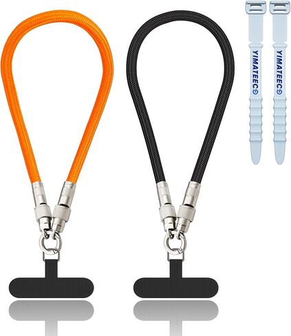 Cell Phone Lanyard Built-in USB C Cable, 2 In1 65W Fast Charging Phone Lanyard Wrist Strap, Data Transfer Cord in Saudi Arabia