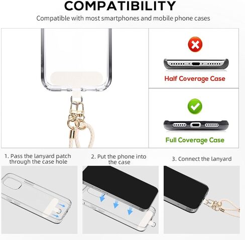 for Phone Lanyard Crossbody with 2 Phone Tabs, Cell Phone Neck lanyard for Men and Women in Saudi Arabia