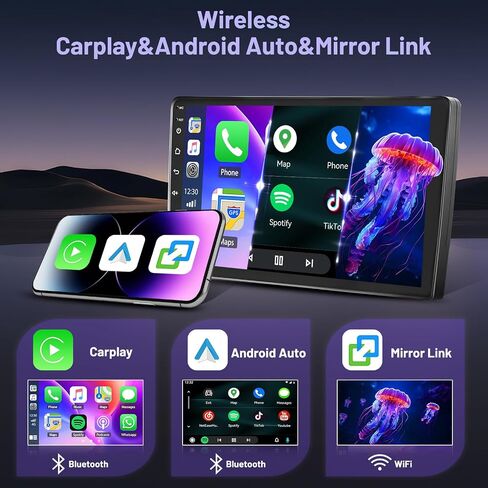 2+64G Android Car Radio for Honda Civic 2006 2007 2008 2009 2010 2011, 9 Inch Touchscreen Radio Wireless Carplay Android Auto, WiFi GPS Navigation Bluetooth FM RDS EQ Mirror Link in Saudi Arabia