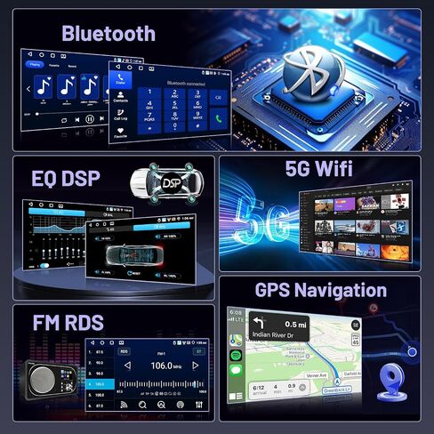 2+64G Android Car Radio for Honda Civic 2006 2007 2008 2009 2010 2011, 9 Inch Touchscreen Radio Wireless Carplay Android Auto, WiFi GPS Navigation Bluetooth FM RDS EQ Mirror Link in Saudi Arabia