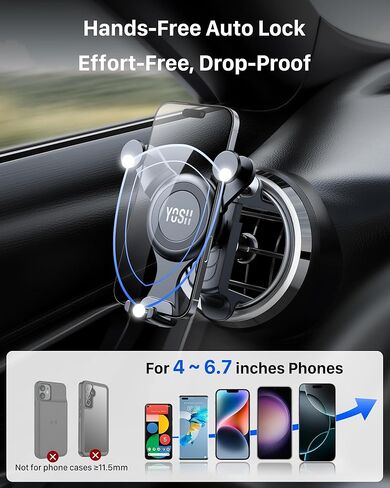 حامل هاتف السيارة لسيارة Mercedes Benz A/C Class A180/200 C180/200/260/300، GLA/GLB/GLC، لسيارة Audi A1، مشبك زنبركي لمهد فتحة تهوية دائرية/دائرية لهاتف iPhone Samsung، لملحقات Mercedes Benz in Kuwait