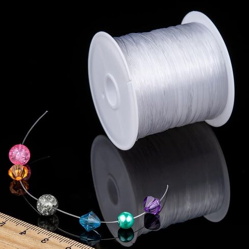 Clear Fishing Wire – 0.5mm Invisible Nylon String for Hanging, Beading, DIY Crafts, Decorations, 20m in Saudi Arabia