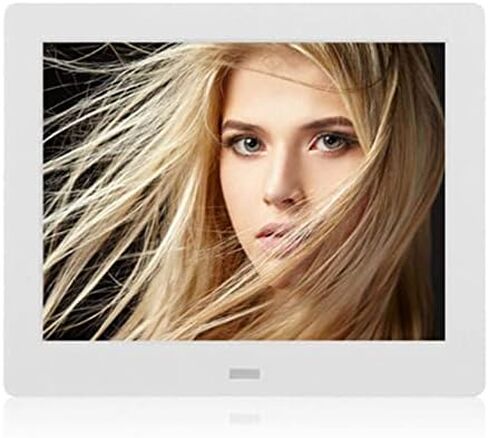 إطار صور رقمي ذكي مقاس 8 بوصات، دقة 1024 × 768، مع جهاز تحكم عن بعد بمستشعر، مشغل موسيقى وفيديو مدمج، يدعم المشاركة الفورية، أبيض. in Kuwait