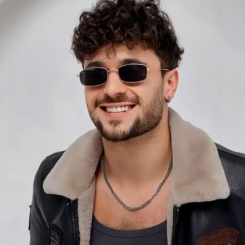 SORVINO Small Narrow Rectangle Sunglasses for Women Men Retro Y2K Metal Frame 90s Skinny Shades in Saudi Arabia