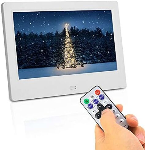 7-inch Digital Photo Frame, 800x480 LED Display, Supports Video, Clock, Calendar and MP3 Playback, Comes with Remote Control. in Saudi Arabia