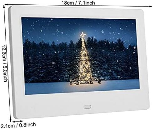 7-inch Digital Photo Frame, 800x480 LED Display, Supports Video, Clock, Calendar and MP3 Playback, Comes with Remote Control. in Saudi Arabia